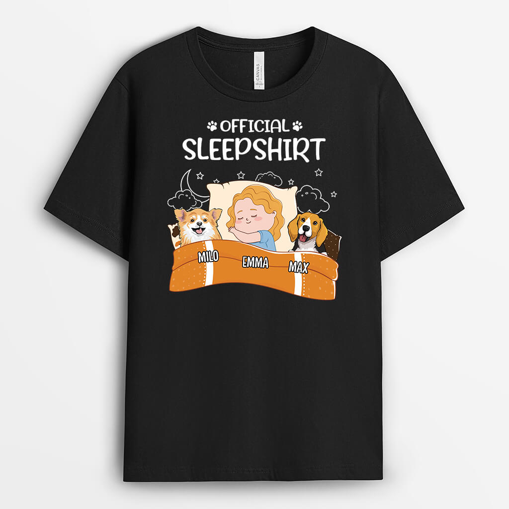 Personalised Dog Official Sleepshirt T-Shirt