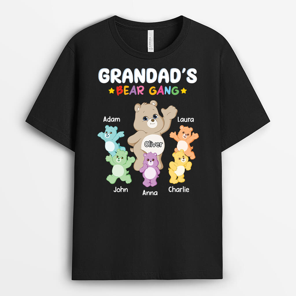 Personalised Grandad's Bear Gang T-Shirt