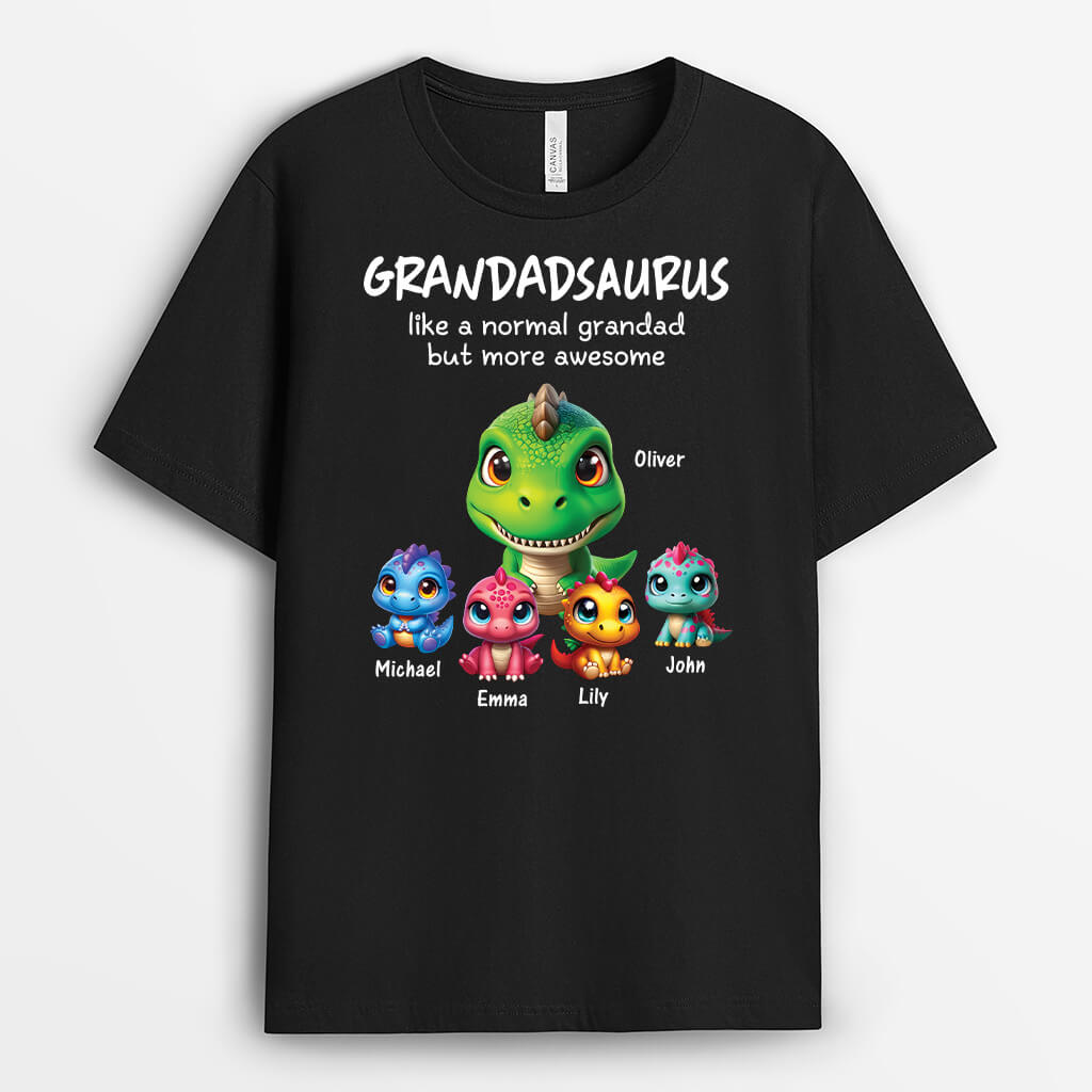 Personalised Best Daddysaurus T-Shirt