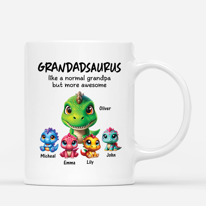 Personalised Daddysaurus Normal But Cooler Mug