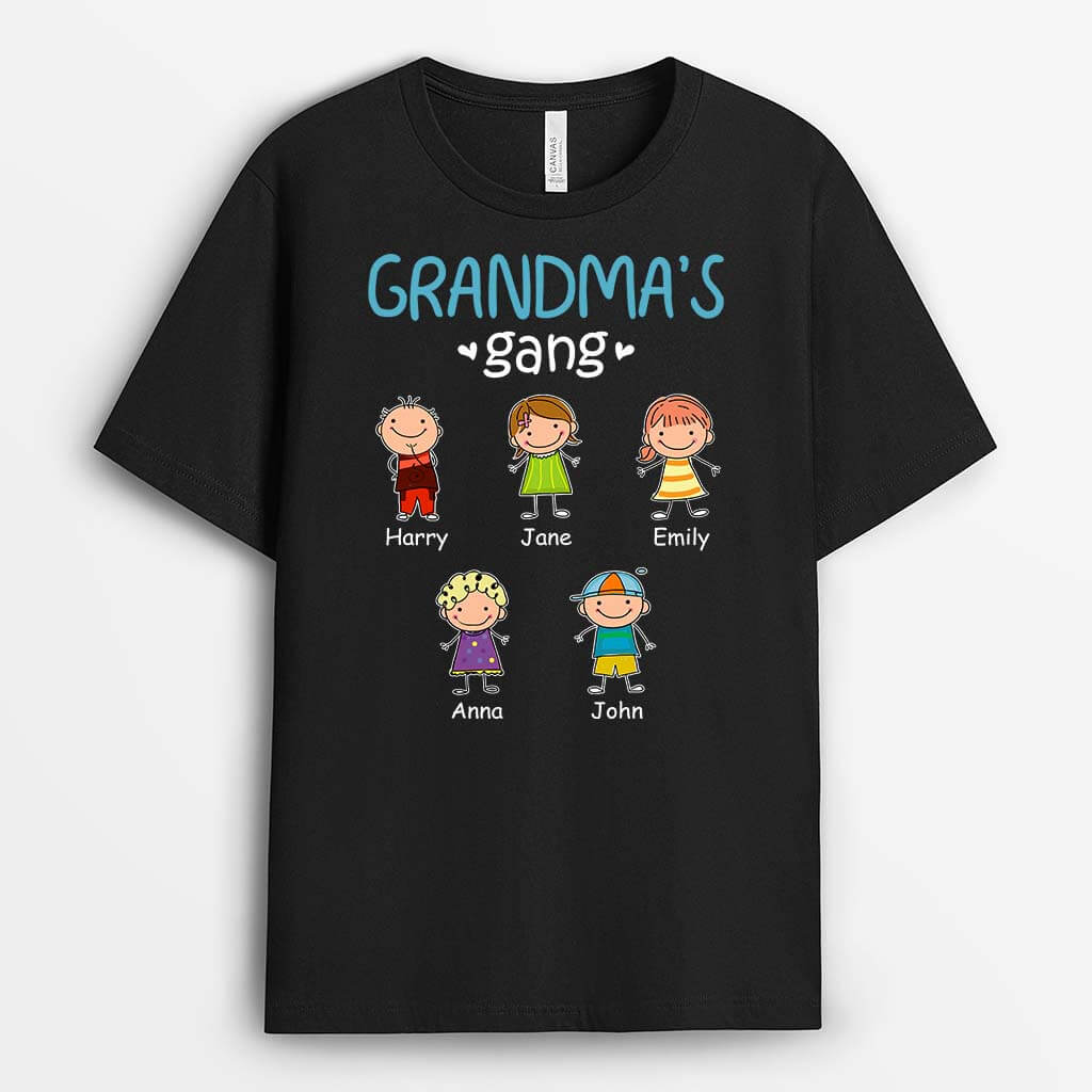 Personalised Best Mummy/Grandma's Gang  T-Shirt