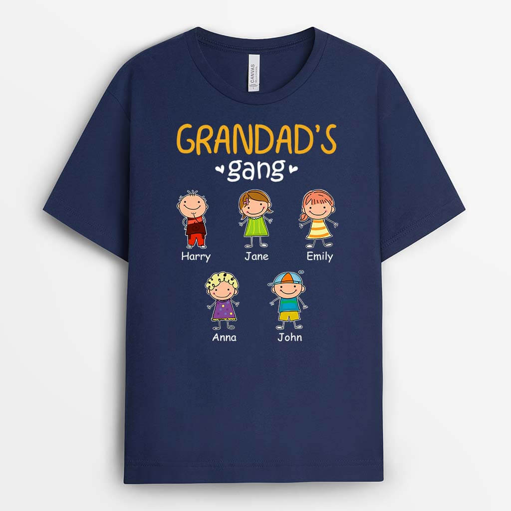 Personalised Best Daddy/Grandad's Gang T-Shirt