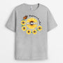 2251AUK2 personalised best happiness is being a grandma t shirt