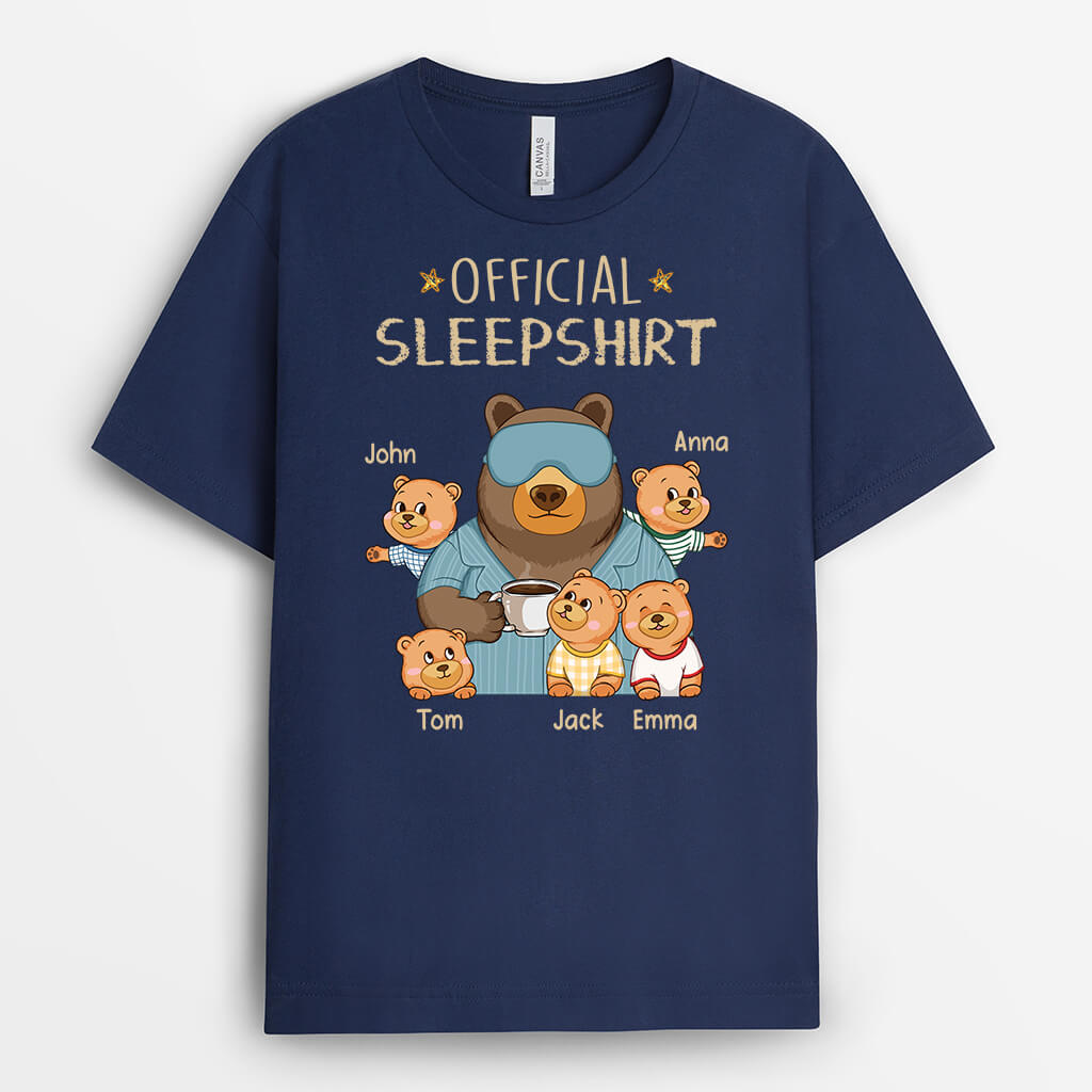 Personalised Official SleepShirt Bear T-Shirt