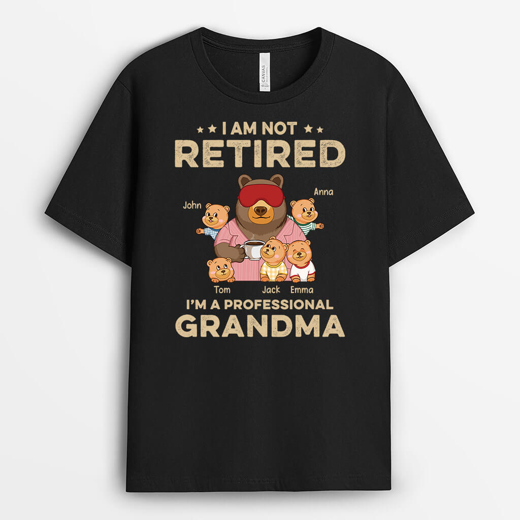 Personalised I'm A Professional Grandad Sleepshirt Bear T-shirt