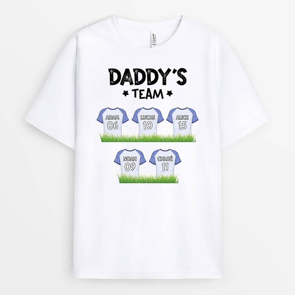 Personalised Daddy's Football Team T-Shirt