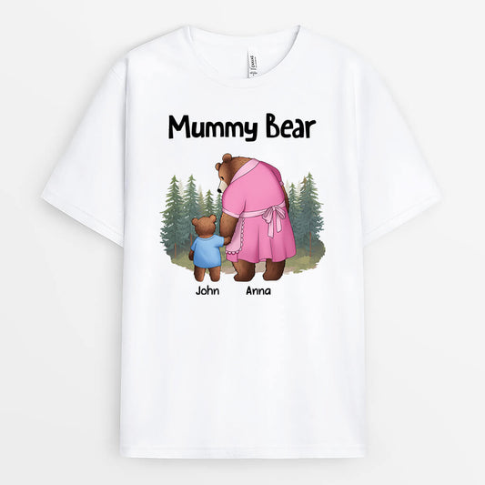 2264AUK1 personalised mum bear t shirt