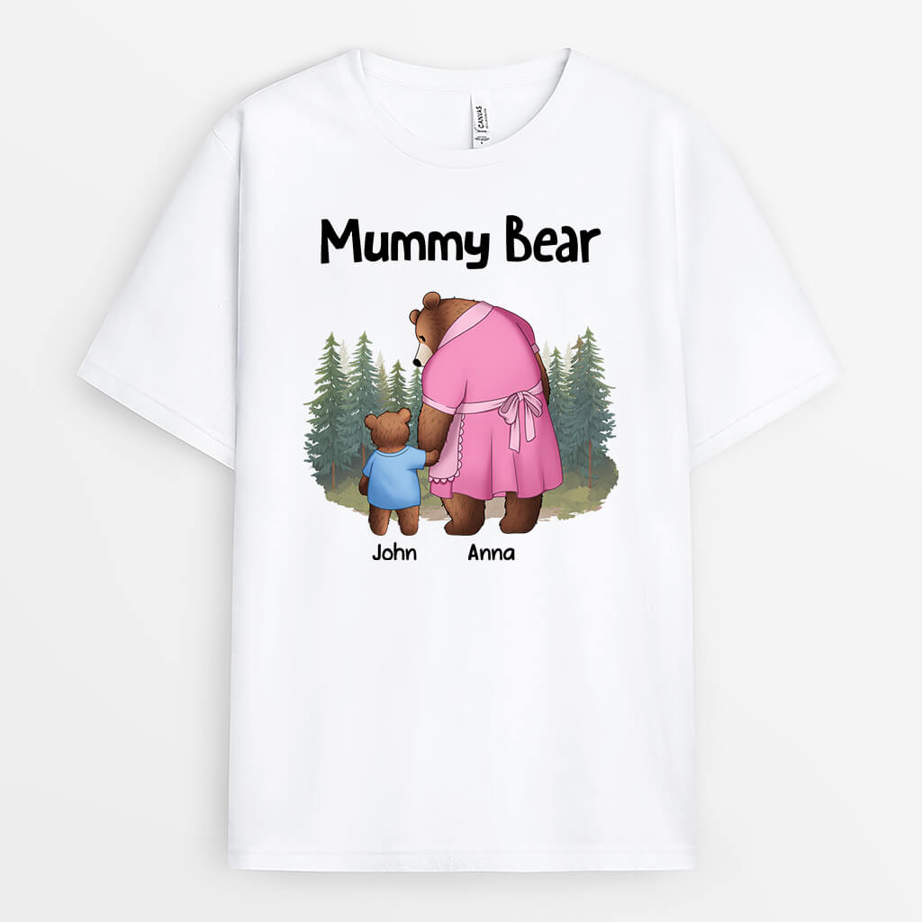 2264AUK2 personalised dad bear t shirt