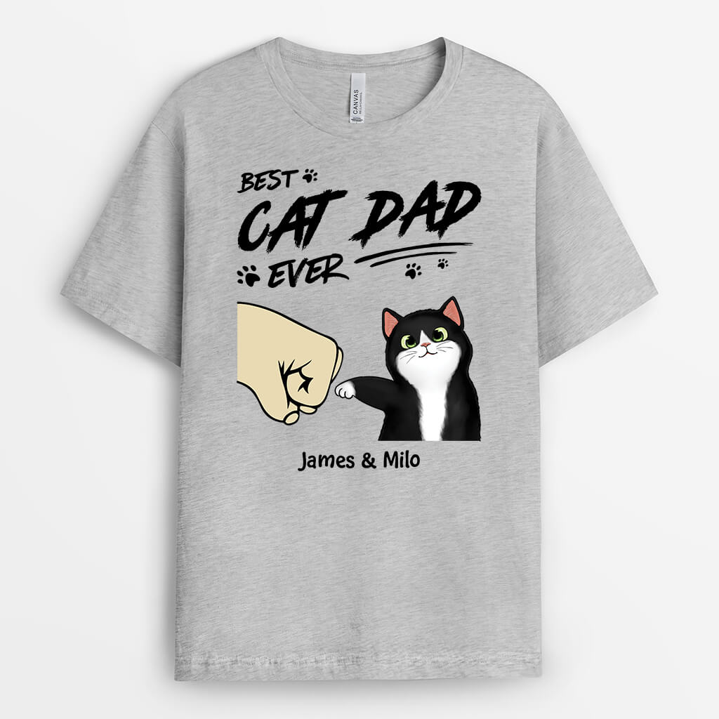 Personalised Best Cad Dad/Cat Mum Ever T-Shirt