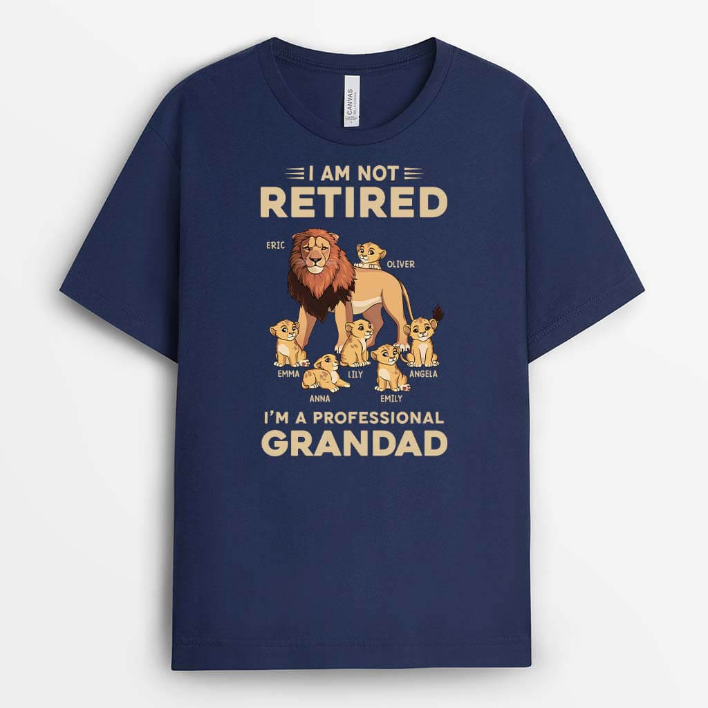 Personalised I'm Not Retired, I'm A Professional Grandad T-Shirt