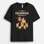 2288AUK1 personalised this legend grandad belongs to lions gangs t shirt