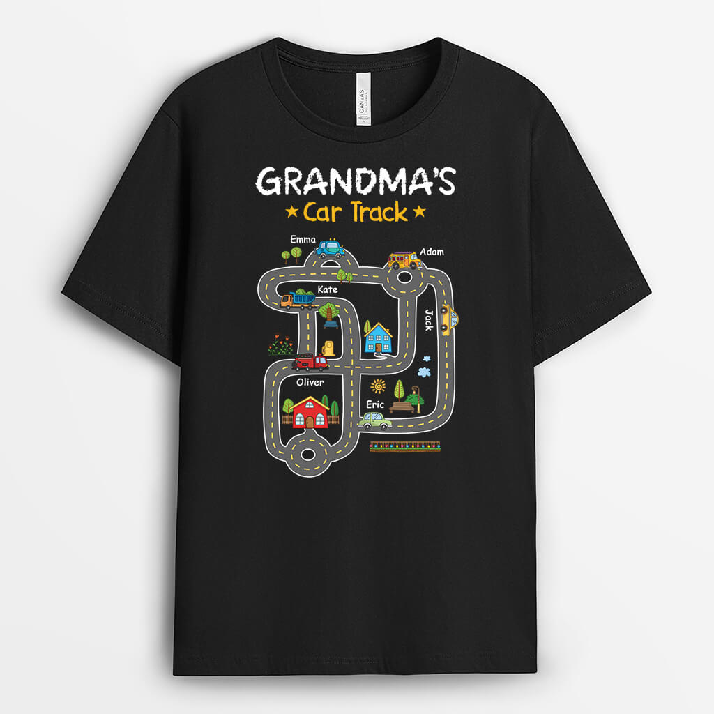 Personalised Daddy/Grandad's Car Track T-Shirt