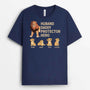 2321AUK2 personalised daddy grandad protector hero t shirt