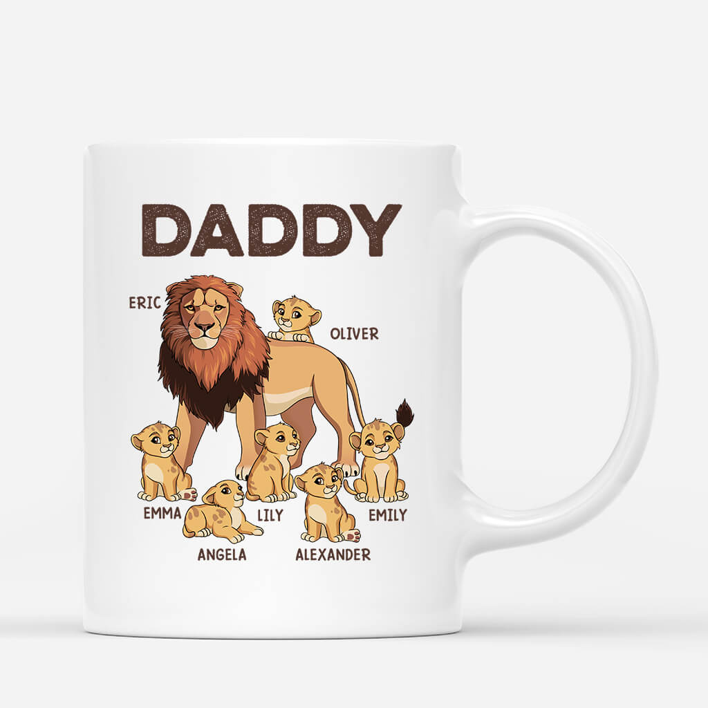 Personalised Daddy Lions Mug