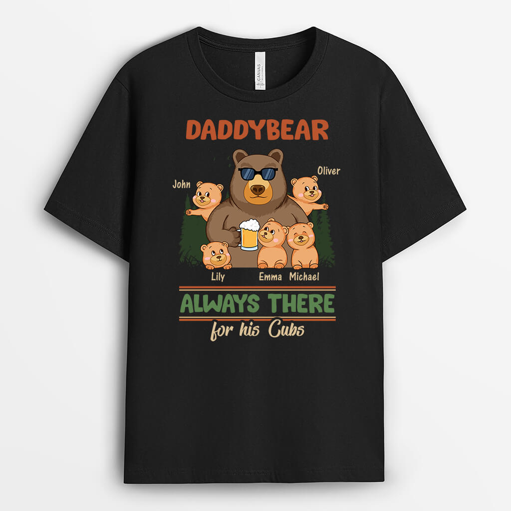 Personalised Grandad Bear Always There T-Shirt