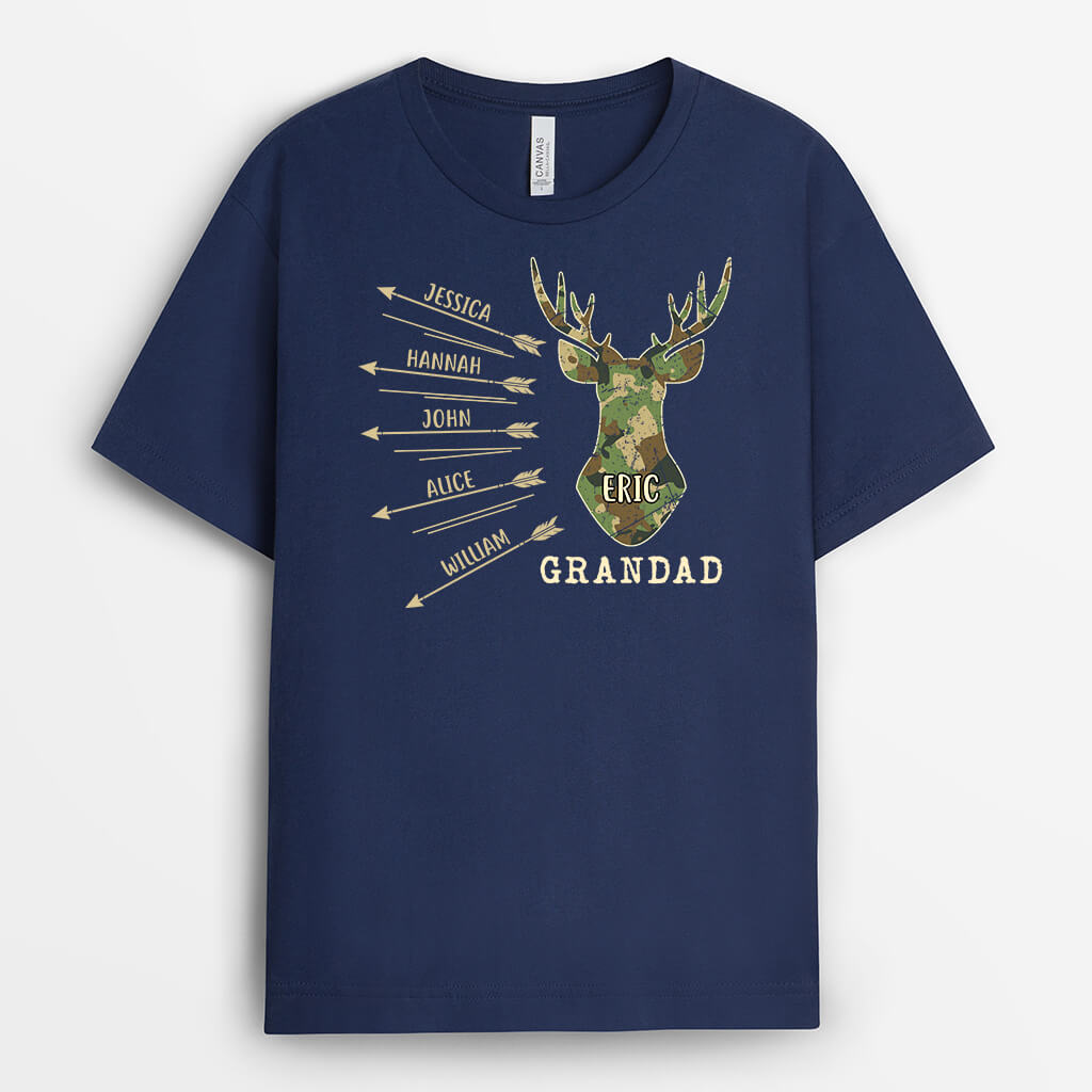 Personalised Reindeer Papa T-shirt