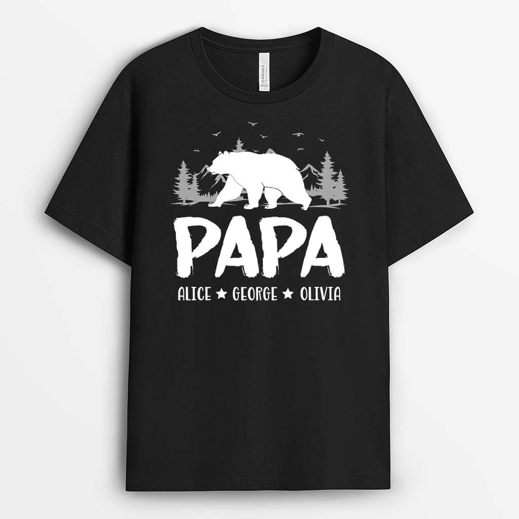 Personalised Papa Bear T-shirt