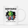 2344MUK1 personalised the best daddy saurus mug