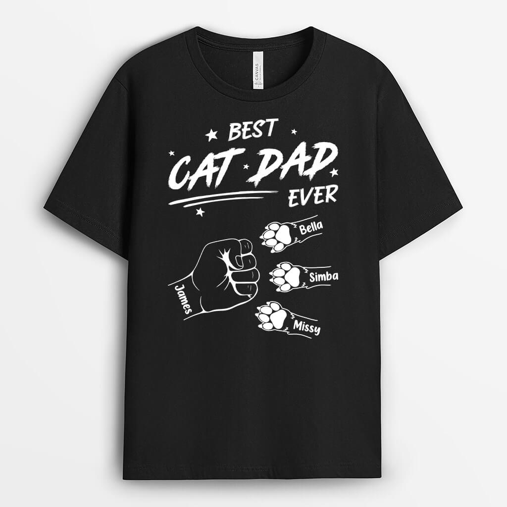 Personalised Best Cat Dad/Mum Ever T-shirt