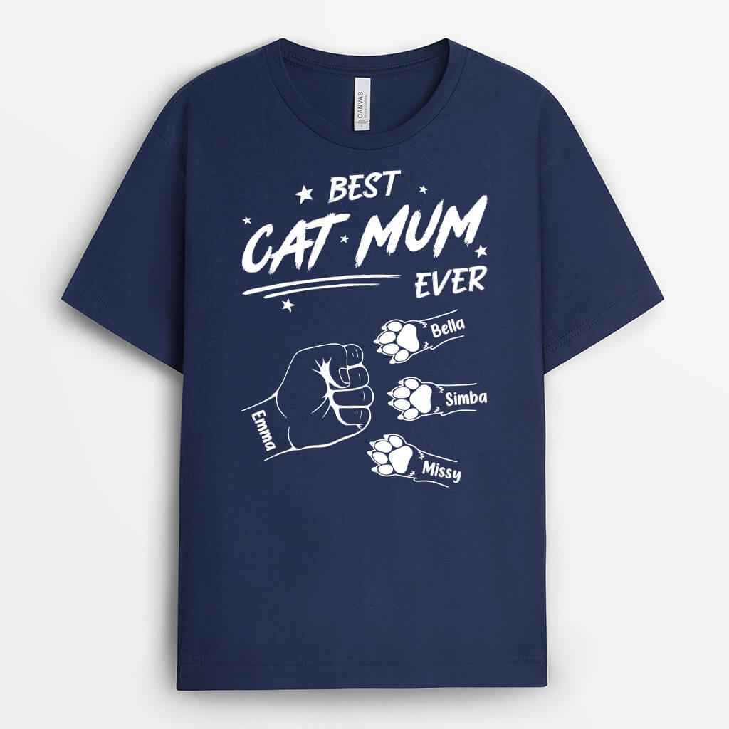 Personalised Best Cat Dad/Mum Ever T-shirt