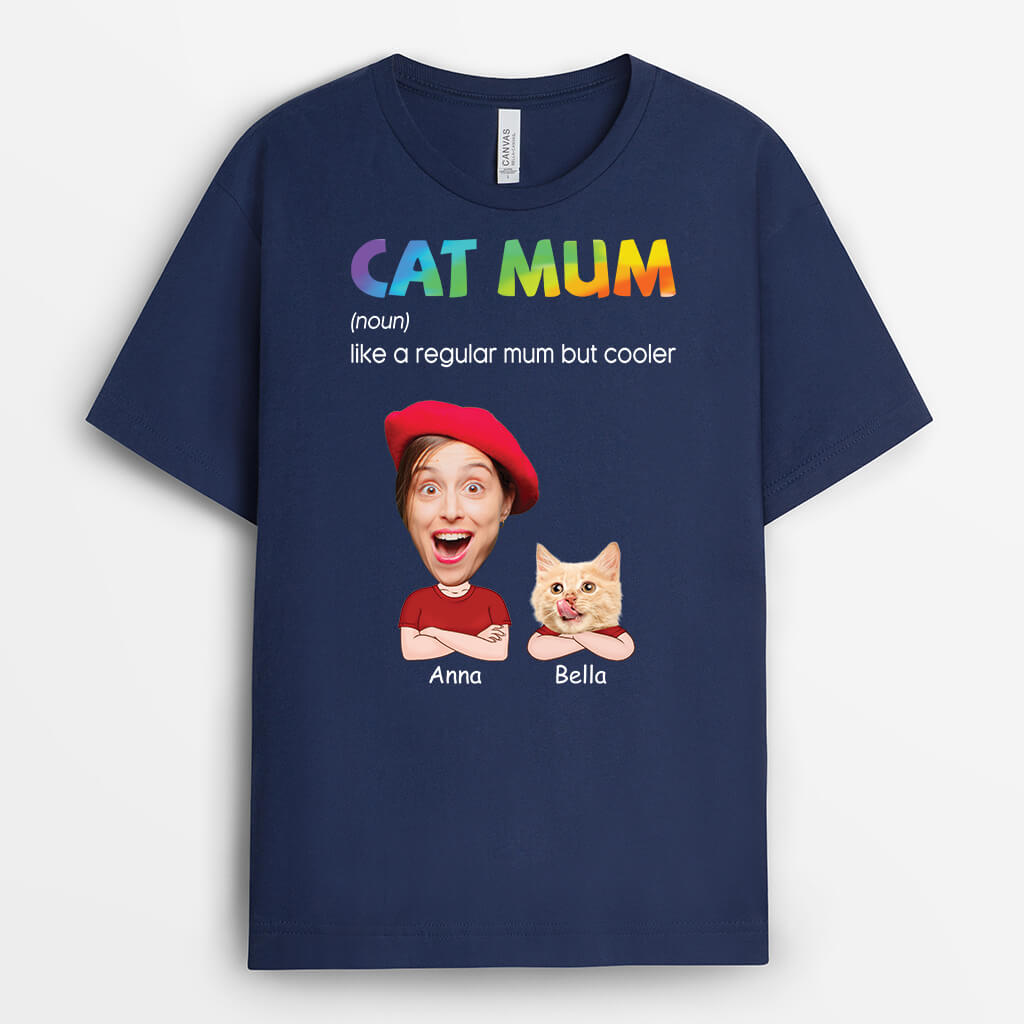 Personalised Cat Mom/Cat Dad Regular But Cooler T-shirt