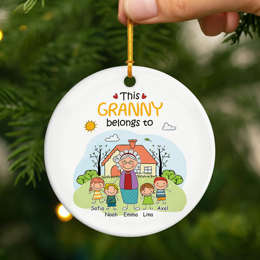 2361OUK2 ceramic ornaments with grandkids names_ custom xmas gifts for grandparents 2361O6L5B