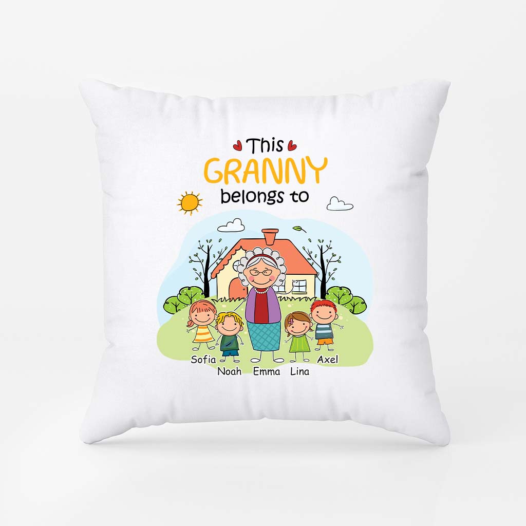 2361PUK2 personalized pillow with grandkids names_ gifts for grandparents 2361P6L5B