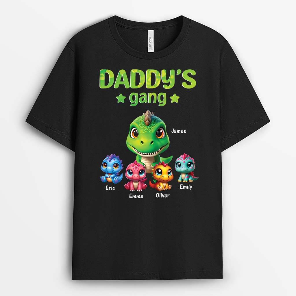 Personalised Dad/Grandad's Gang Dinosaurs T-shirt