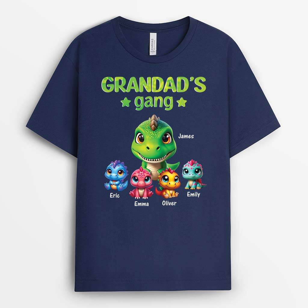 Personalised Dad/Grandad's Gang Dinosaurs T-shirt