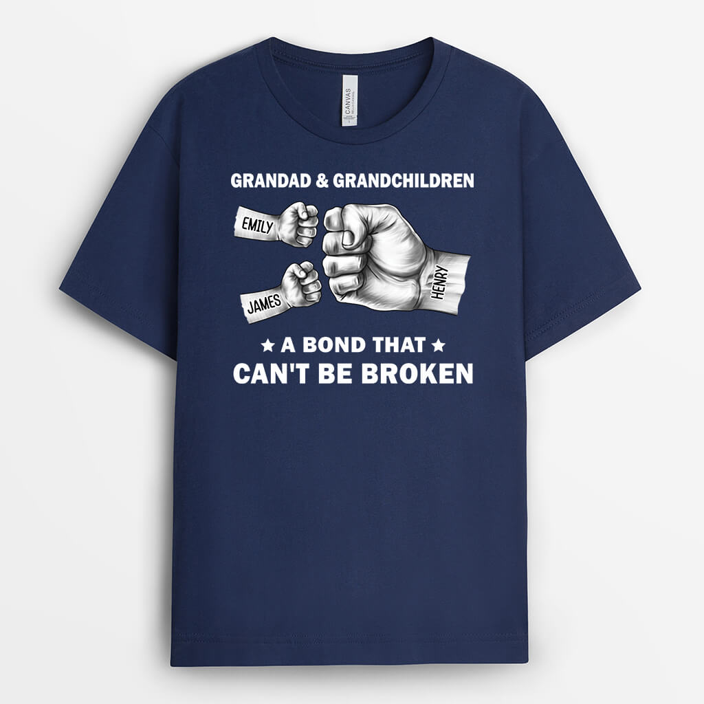 Personalised Dad & Children A Bond That Can't Be Broken T-shirt