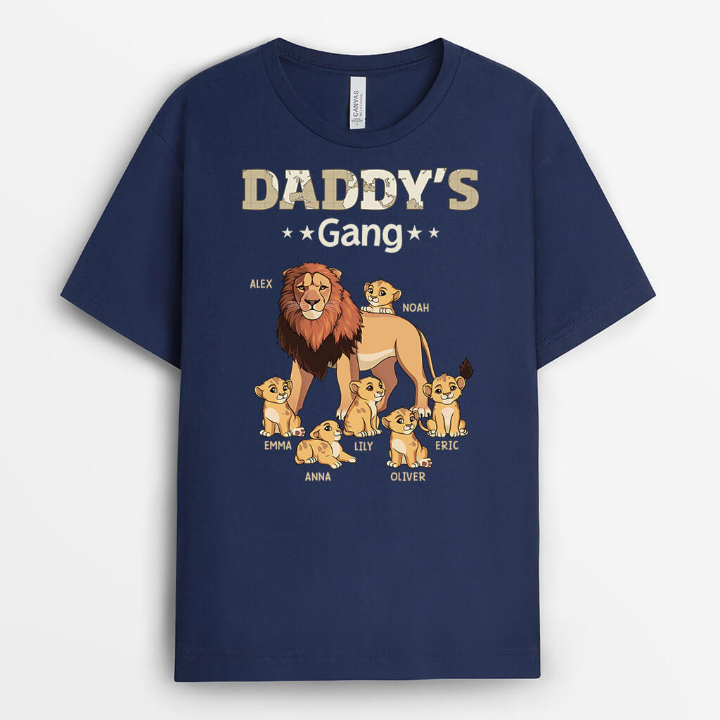 Personalised Papa's Gang Lions T-shirt