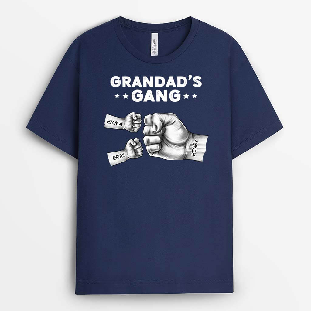 Personalised Dad's Gang Fists T-shirt