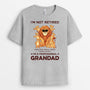 2376AUK2 personalised i am not retired im a professional grandpa lions t shirt