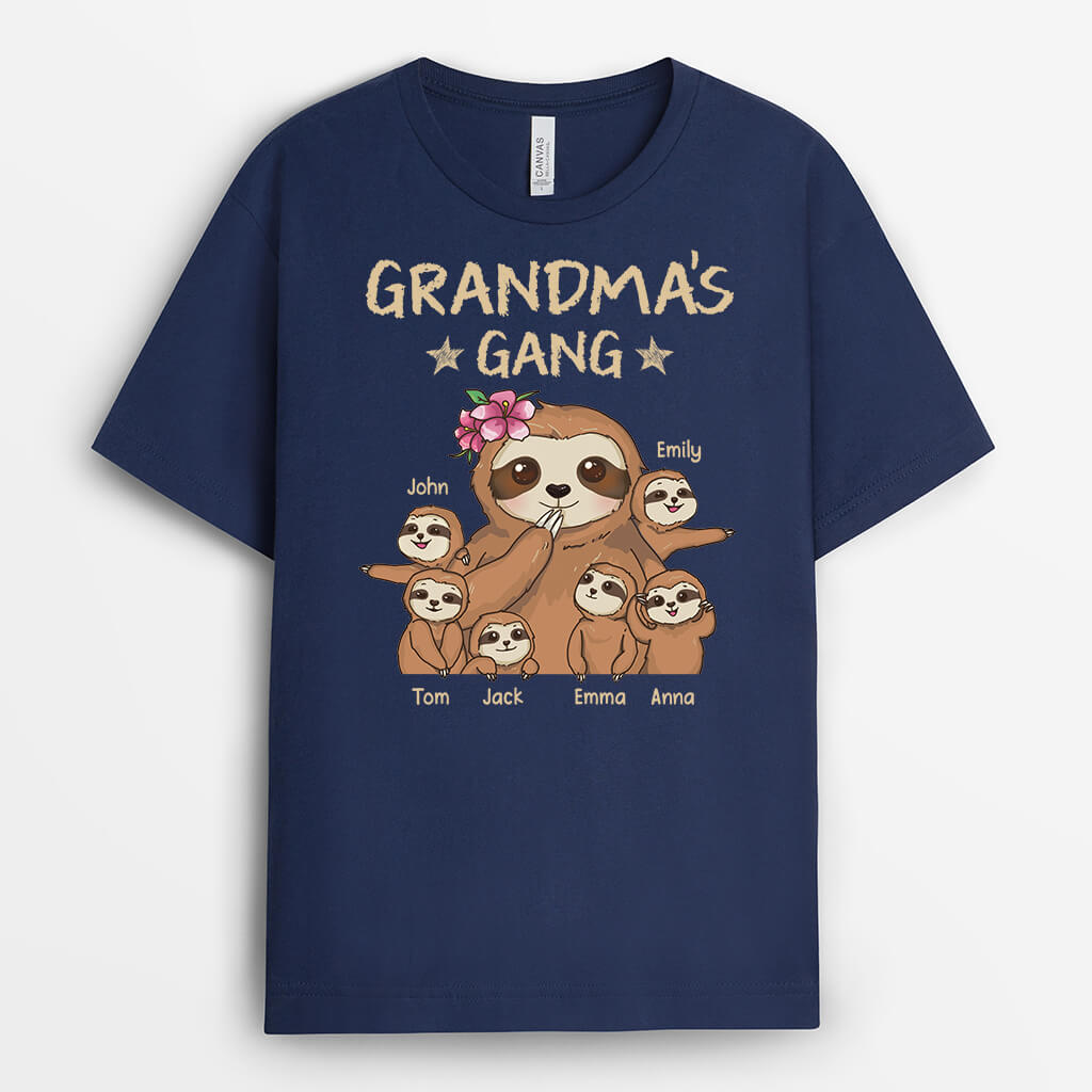 Personalised Daddy's/Grandad's Gang Sloth T-shirt