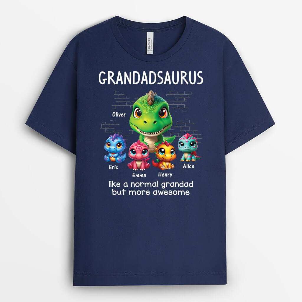 Personalised Daddy/Grandpasaurus More Awesome T-shirt