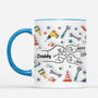 2409MUK2 personalised dad and kids fists bump repair tools mug