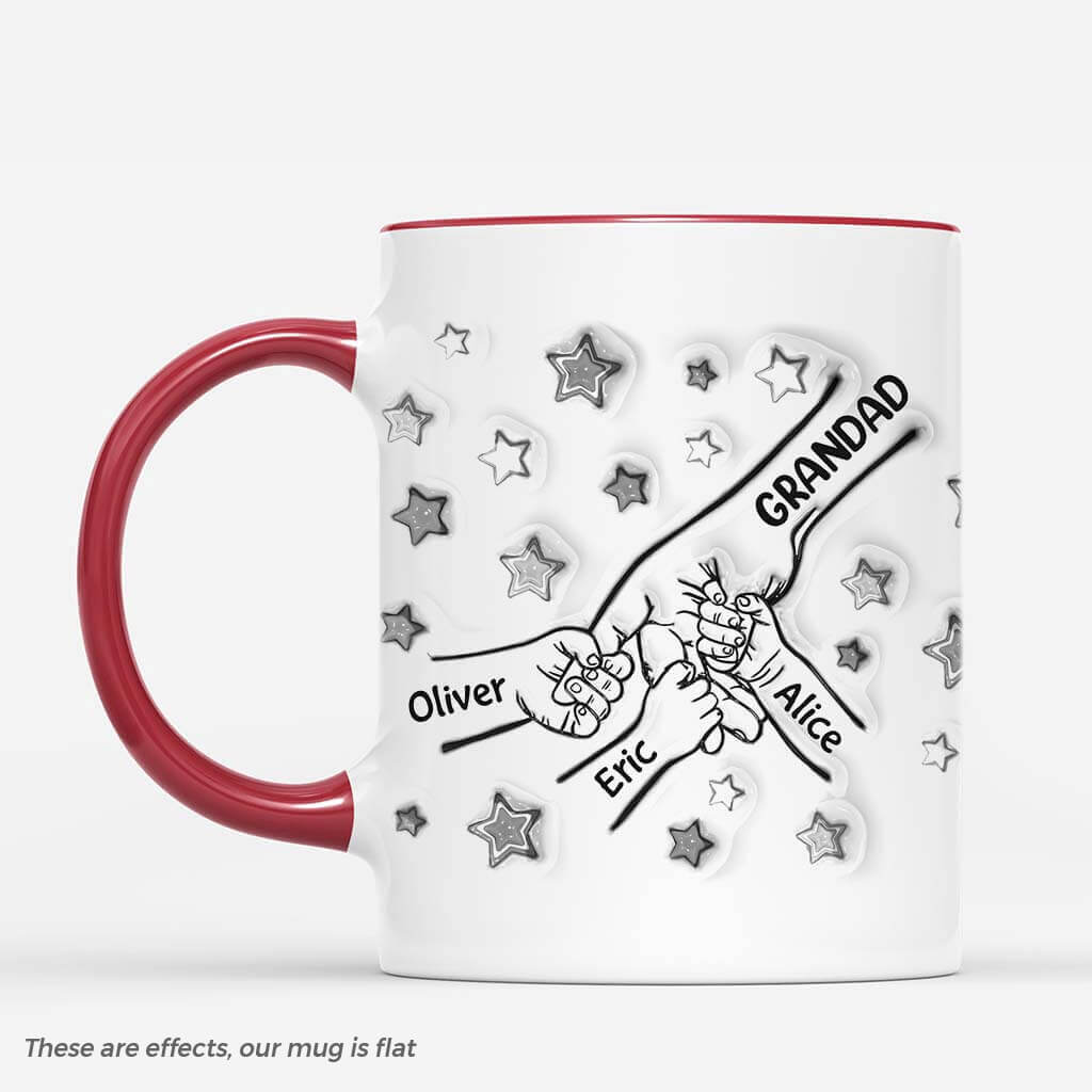 2410MUK1 personalised dad and kids fists bump stars mug_2_121c00b1 00cd 4867 8e9a 9c98a86cd96e