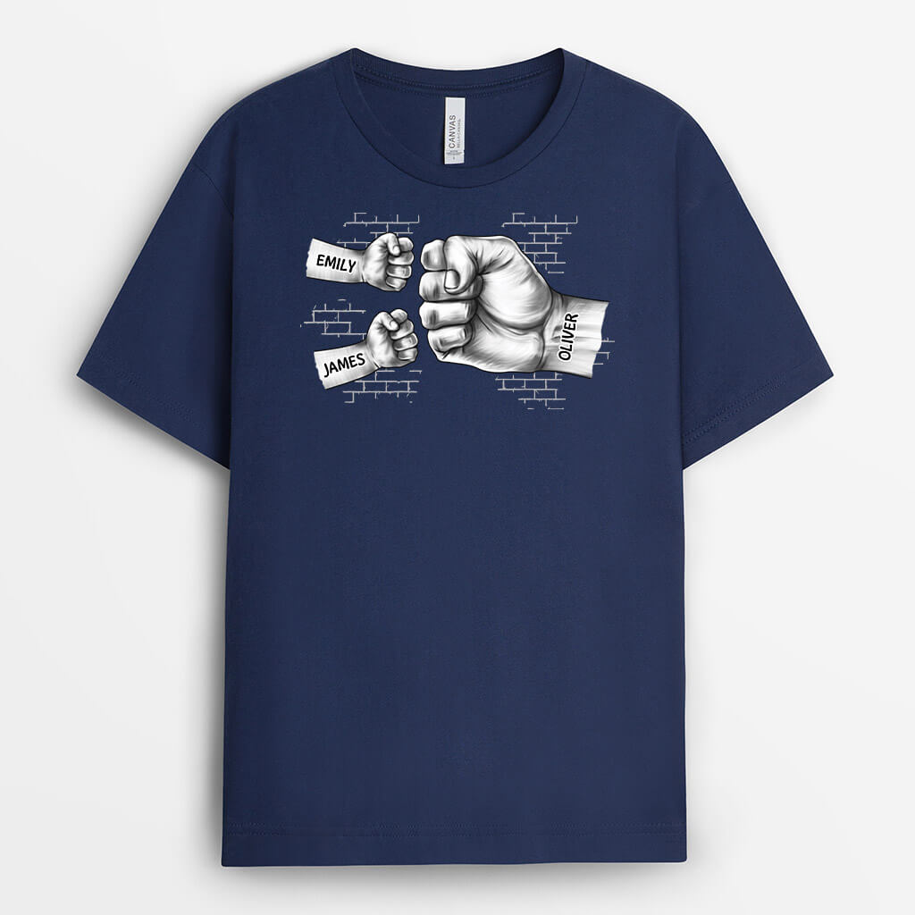 Personalised Daddy Fists Bump T-shirt