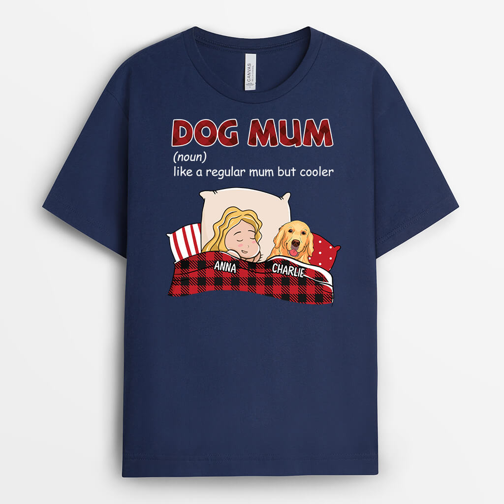 Personalised Dog Mum/Dad Sleep Like Regular But Cooler T-shirt