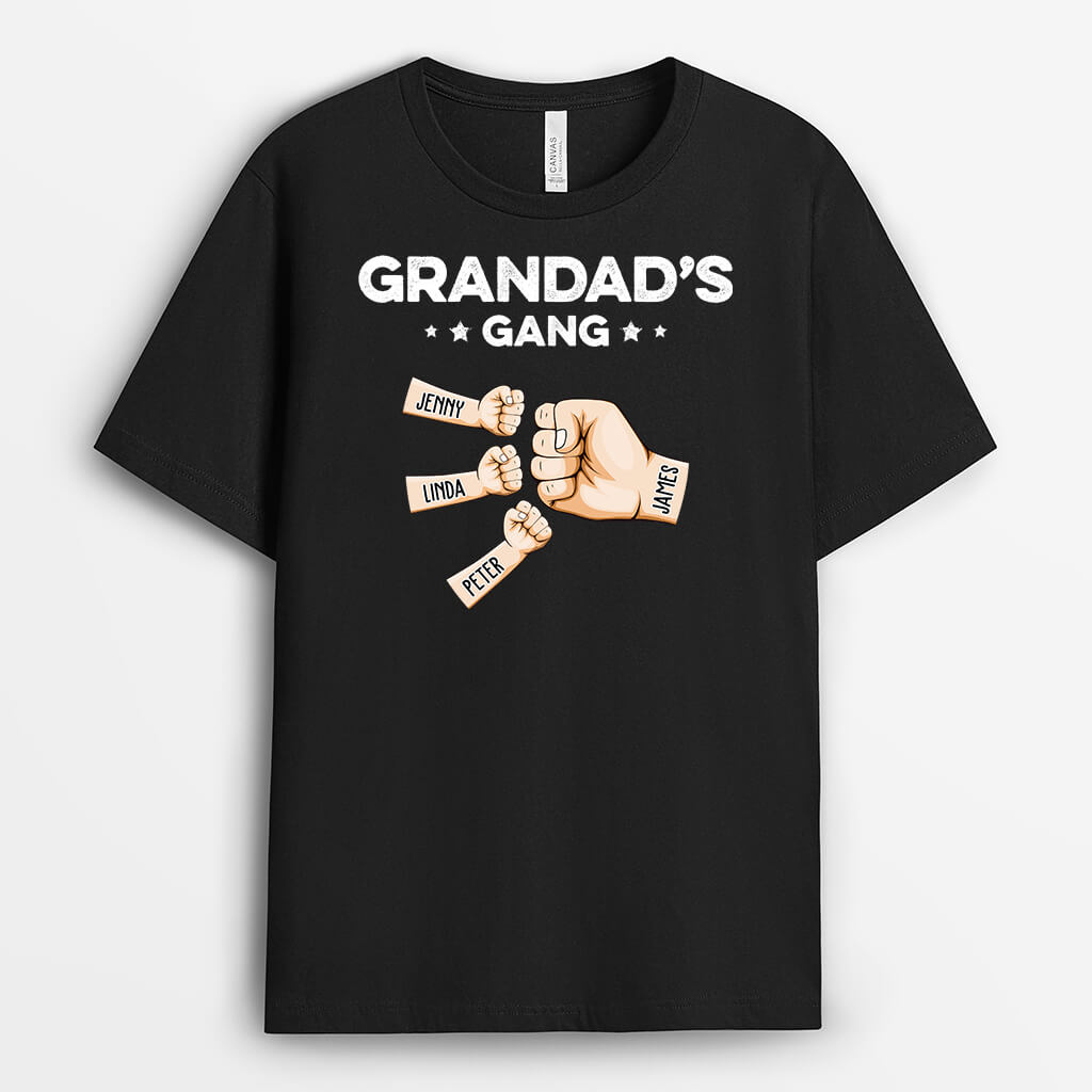 Personalised Daddy's Gang Fist Bump T-shirt