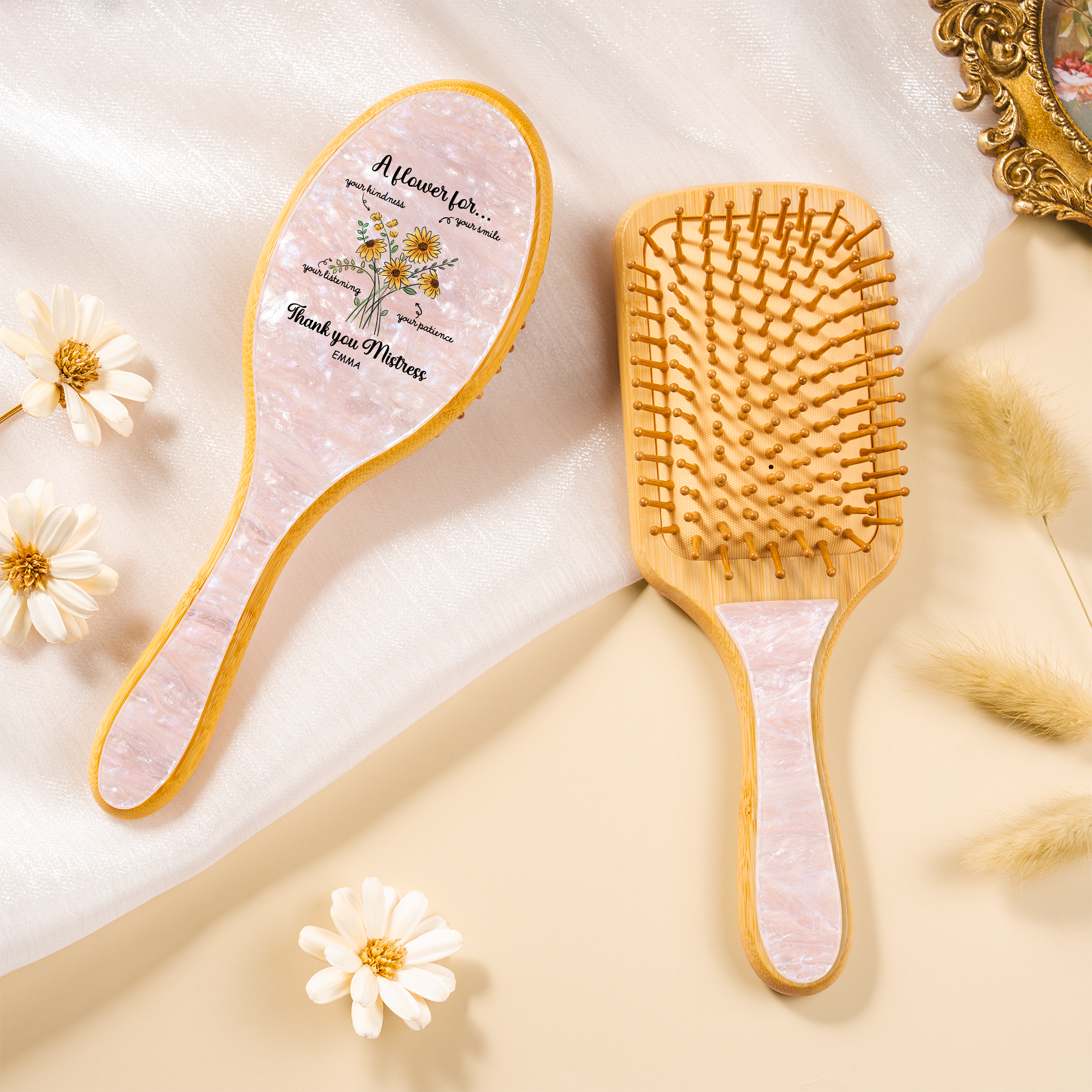 2481AUS2 custom uv printed acetate hairbrush thank you gifts for teachers 2481aq8r5t