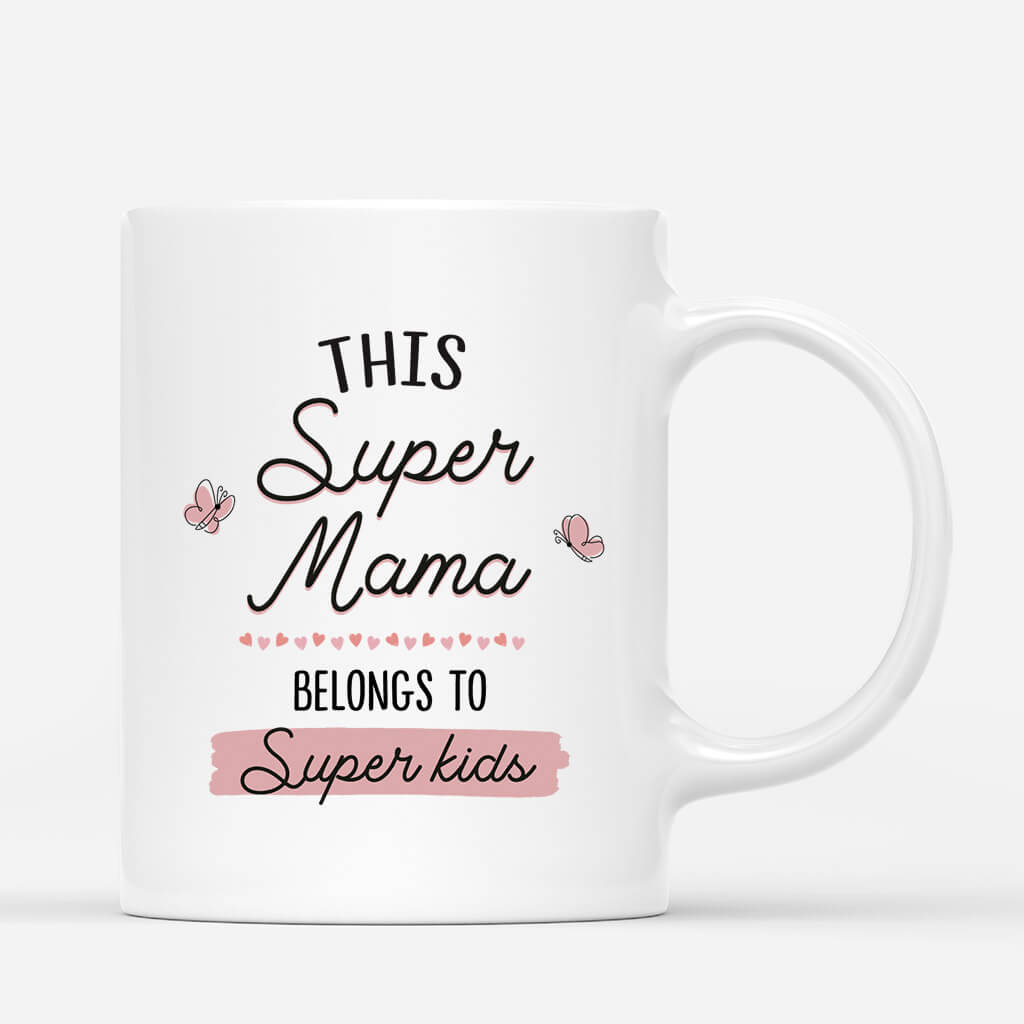 Personalised This Super Grandma Belongs To Super Kids Mug