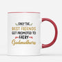 2488MUK3 personalised only best friends get promoted to fairy godmothers mug