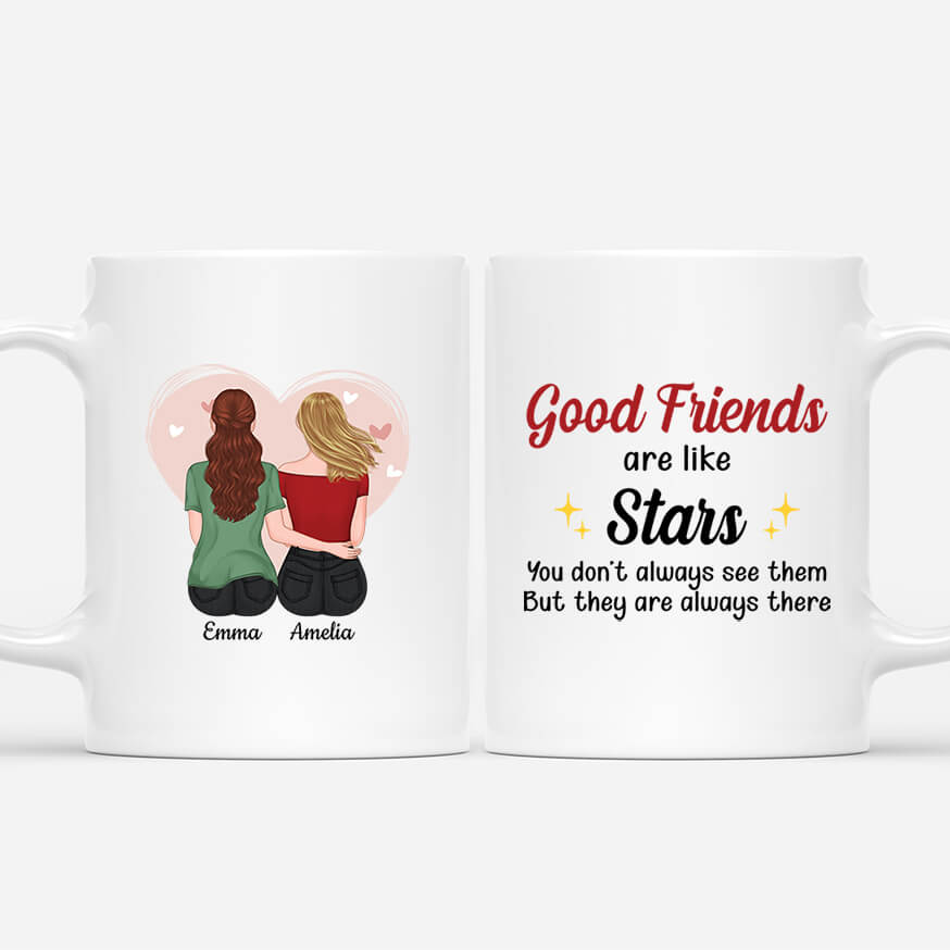 Personalised Good Friends Are Like Stars Mug