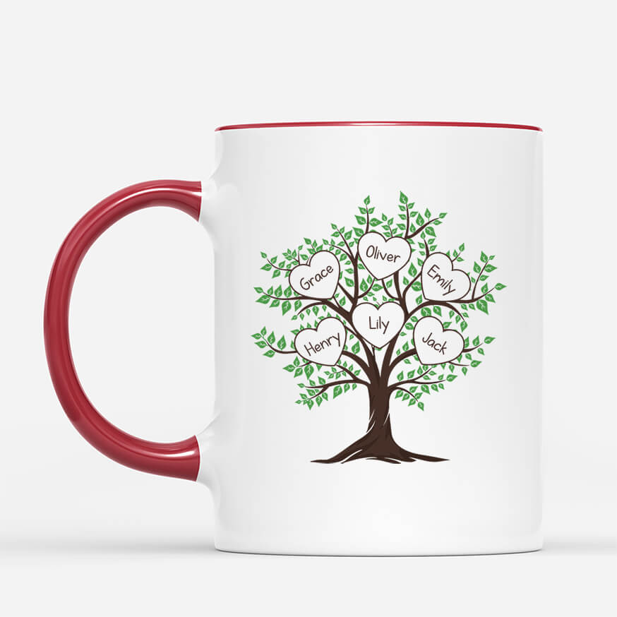 2495MUK2 personalised family definition like branches on a tree mug