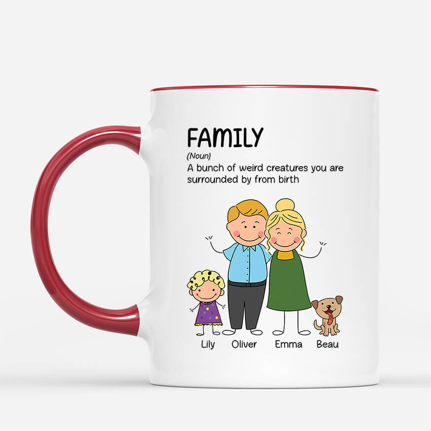 Personalised Family Definition Mug