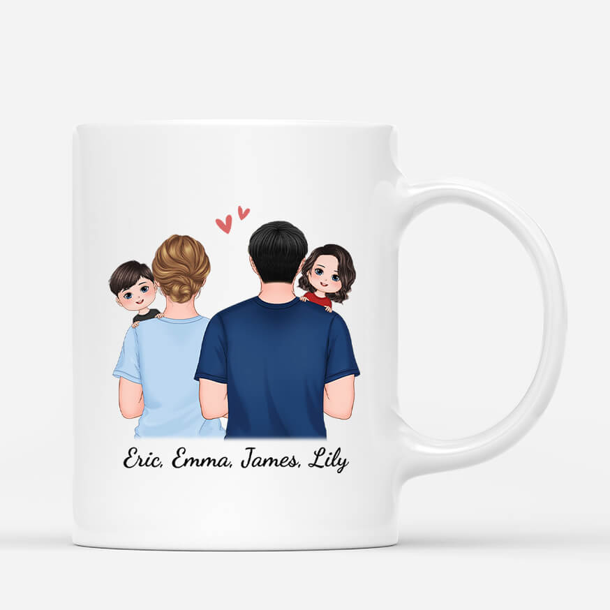 Personalised Our Family Crazy Loud And Lot Of Love Mug