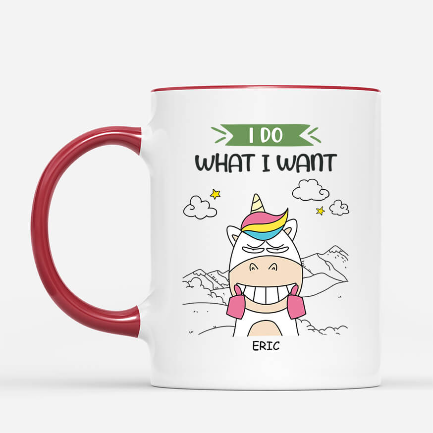 Personalised I Do What I Want Mug