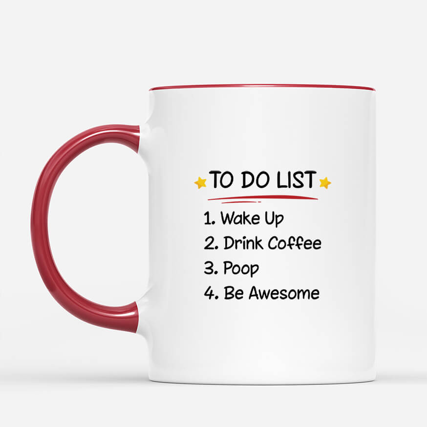 2532MUK3 personalised daily to do list mug