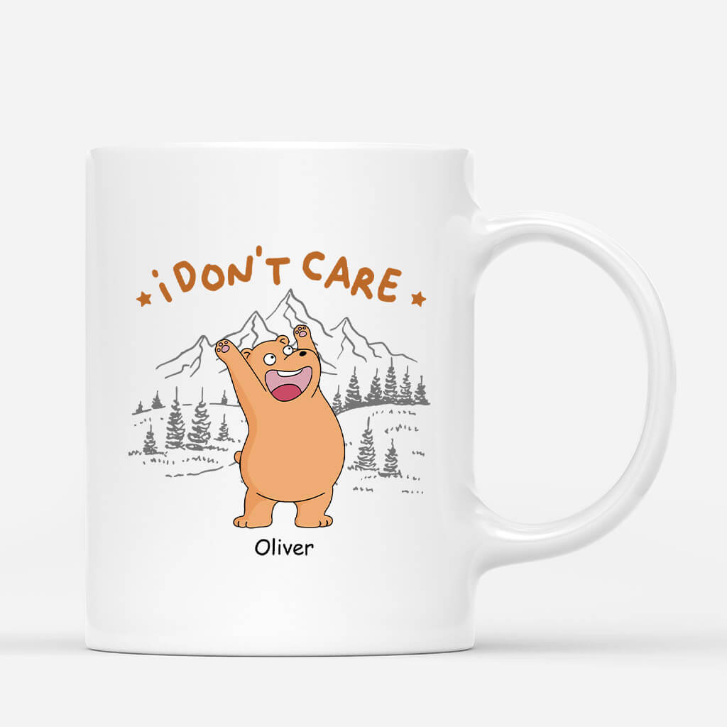 Personalised I Don't Care Mug